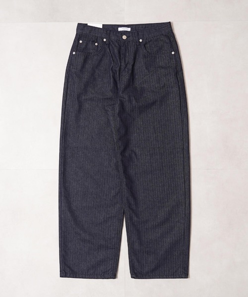 1111clothing（ワンフォークロージング）の「ヘリンボーンデニムパンツ / Herringbone denim pants（デニムパンツ・メンズ・ブルー/ブラック/ブラウン・S/M/L）」の21枚目の写真