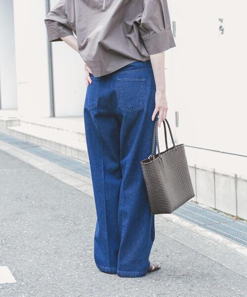 ITEMS URBANRESEARCH（アイテムズ アーバンリサーチ）の「センタープレスデニム（デニムパンツ・レディース・インディゴブルー/ブルー・FREE）」の5枚目の写真