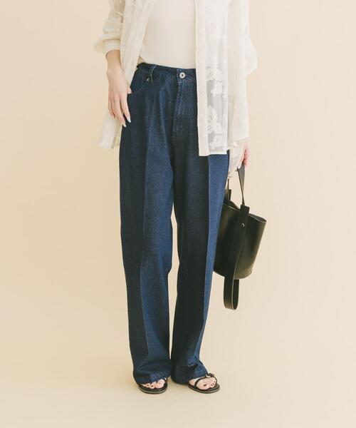 ITEMS URBANRESEARCH（アイテムズ アーバンリサーチ）の「センタープレスデニム（デニムパンツ・レディース・インディゴブルー/ブルー・FREE）」の11枚目の写真