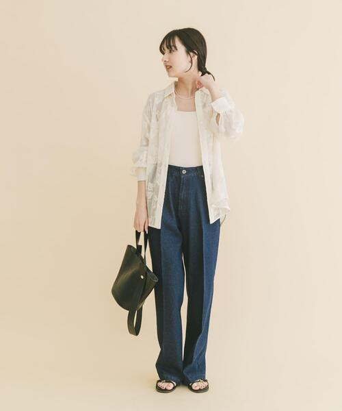 ITEMS URBANRESEARCH（アイテムズ アーバンリサーチ）の「センタープレスデニム（デニムパンツ・レディース・インディゴブルー/ブルー・FREE）」の13枚目の写真