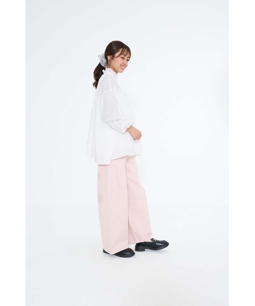 HEART MARKET（ハートマーケット）の「ピンタックレース切換ブラウス（シャツ/ブラウス・レディース・チャコール/ホワイト/カーキ・FREE）」の5枚目の写真