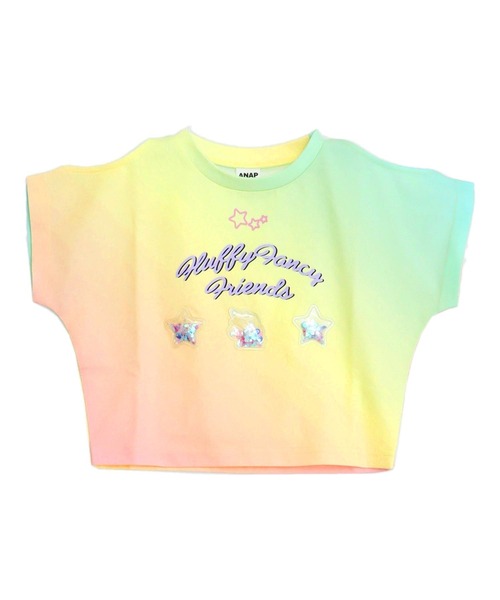ANAP kids(アナップキッズ)の「スパンコール ユニコーン 肩アキ Tシャツ トップス(Tシャツ/カットソー・キッズ・レインボー/マルチ・130/120/110)」の22枚目の写真
