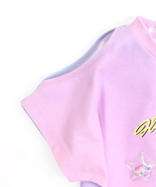 ANAP kids(アナップキッズ)の「スパンコール ユニコーン 肩アキ Tシャツ トップス(Tシャツ/カットソー・キッズ・レインボー/マルチ・130/120/110)」の18枚目の写真
