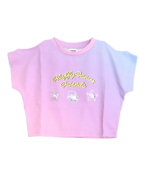 ANAP kids(アナップキッズ)の「スパンコール ユニコーン 肩アキ Tシャツ トップス(Tシャツ/カットソー・キッズ・レインボー/マルチ・130/120/110)」の21枚目の写真