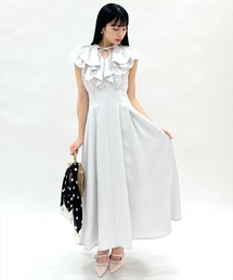 WILLSELECTION（ウィルセレクション）の「ナローリボンラッフルフリルワンピース（ワンピース）」
