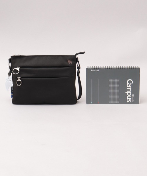 moz(モズ)の「軽量 撥水 ポリエステル サコッシュバッグ ミニショルダーバッグ A5収納対応(ショルダーバッグ・レディース・ブラック/ブルー/オフホワイト・FREE)」の13枚目の写真