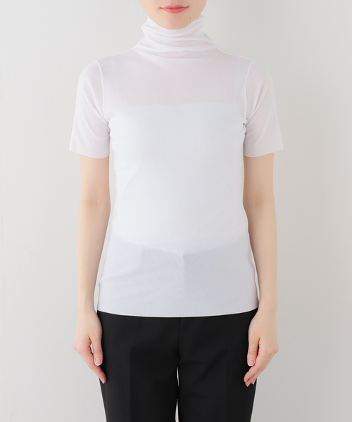 EDIT. FOR LULU(エディットフォールル)の「【Pierre Mantoux/ピエールマントゥー】シアータートルハーフスリーブTEE(Tシャツ/カットソー・レディース・ホワイト/ブラック・FREE)」の10枚目の写真
