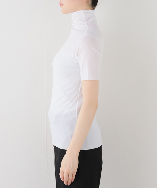 EDIT. FOR LULU(エディットフォールル)の「【Pierre Mantoux/ピエールマントゥー】シアータートルハーフスリーブTEE(Tシャツ/カットソー・レディース・ホワイト/ブラック・FREE)」の11枚目の写真