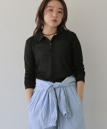 【cheriella】シアーポロトップス　SHEER POLO TOP