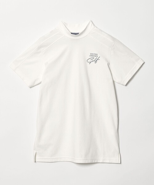 UNITED ARROWS GOLF(ユナイテッドアローズゴルフ)の「ウィメンズ ショルダーライン モックネック シャツ 吸水速乾 UV(Tシャツ/カットソー・レディース・ホワイト/ネイビー・S/M/L)」の3枚目の写真