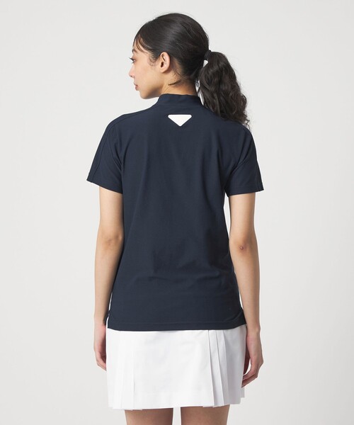 UNITED ARROWS GOLF(ユナイテッドアローズゴルフ)の「ウィメンズ ショルダーライン モックネック シャツ 吸水速乾 UV(Tシャツ/カットソー・レディース・ホワイト/ネイビー・S/M/L)」の10枚目の写真