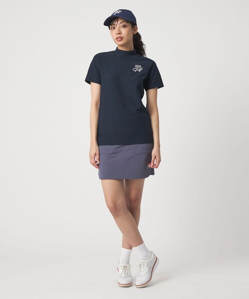 UNITED ARROWS GOLF(ユナイテッドアローズゴルフ)の「ウィメンズ ショルダーライン モックネック シャツ 吸水速乾 UV(Tシャツ/カットソー・レディース・ホワイト/ネイビー・S/M/L)」の18枚目の写真