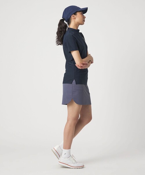 UNITED ARROWS GOLF(ユナイテッドアローズゴルフ)の「ウィメンズ ショルダーライン モックネック シャツ 吸水速乾 UV(Tシャツ/カットソー・レディース・ホワイト/ネイビー・S/M/L)」の20枚目の写真