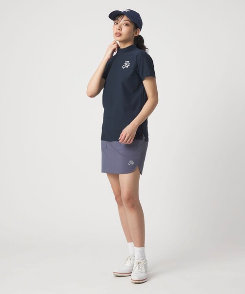 UNITED ARROWS GOLF(ユナイテッドアローズゴルフ)の「ウィメンズ ショルダーライン モックネック シャツ 吸水速乾 UV(Tシャツ/カットソー・レディース・ホワイト/ネイビー・S/M/L)」の21枚目の写真