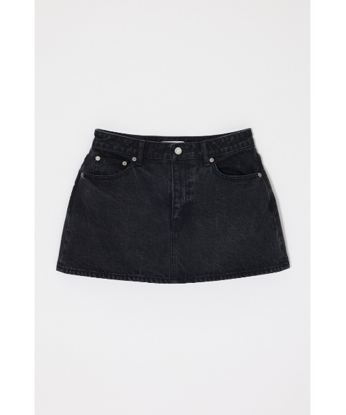 MOUSSY(マウジー)の「LOW SLUNG ミニスコート(デニムスカート・レディース・ブラック/ブルー・1/2)」の9枚目の写真