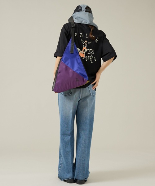 CHUMS(チャムス)の「【CHUMS/チャムス】メッシュトライアングルショルダートートバッグ /Mesh Triangle Shoulder Tote Bag/ユニセックス/11L(ショルダーバッグ・メンズ・ブラック/カーキ/その他・フリー)」の20枚目の写真
