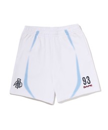 A BATHING APE | HEAVY WASH HAND DRAW FOOTBALL LOGO RELAXED FIT SWEAT SHORTS(その他パンツ)