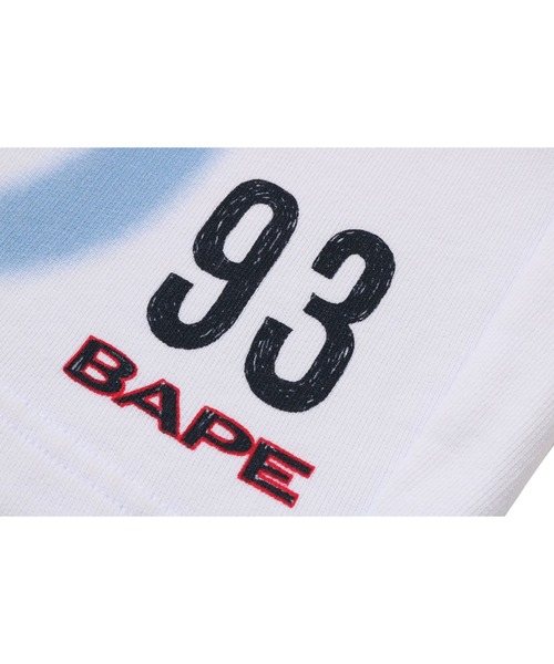 A BATHING APE(アベイシングエイプ)の「HEAVY WASH HAND DRAW FOOTBALL LOGO RELAXED FIT SWEAT SHORTS(その他パンツ・メンズ・ブラック/ホワイト・X-LARGE/XX-LARGE/MEDIUM/SMALL)」の5枚目の写真