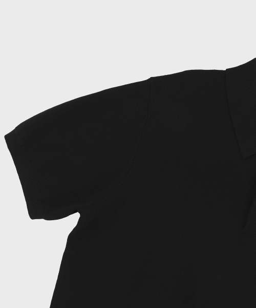 BELLIEF(ベリーフ)の「Essential Hard Twist Cotton Short Sleeve Polo Knit (Black)(ニット/セーター・メンズ・その他・LARGE/MEDIUM/X-LARGE)」の4枚目の写真