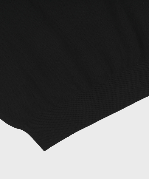 BELLIEF(ベリーフ)の「Essential Hard Twist Cotton Short Sleeve Polo Knit (Black)(ニット/セーター・メンズ・その他・LARGE/MEDIUM/X-LARGE)」の5枚目の写真