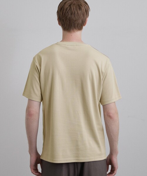 tk.TAKEO KIKUCHI(ティーケータケオキクチ)の「ブロックニット切替カットソー(Tシャツ/カットソー・メンズ・ホワイト/ナチュラル/ブラック・04/03/02)」の9枚目の写真