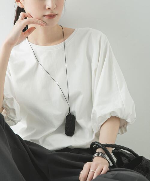 URBAN RESEARCH(アーバンリサーチ)の「バルーンカットソー(Tシャツ/カットソー・レディース・ブラック/オフホワイト・FREE)」の2枚目の写真