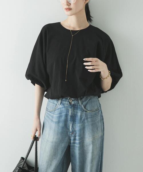 URBAN RESEARCH(アーバンリサーチ)の「バルーンカットソー(Tシャツ/カットソー・レディース・ブラック/オフホワイト・FREE)」の7枚目の写真