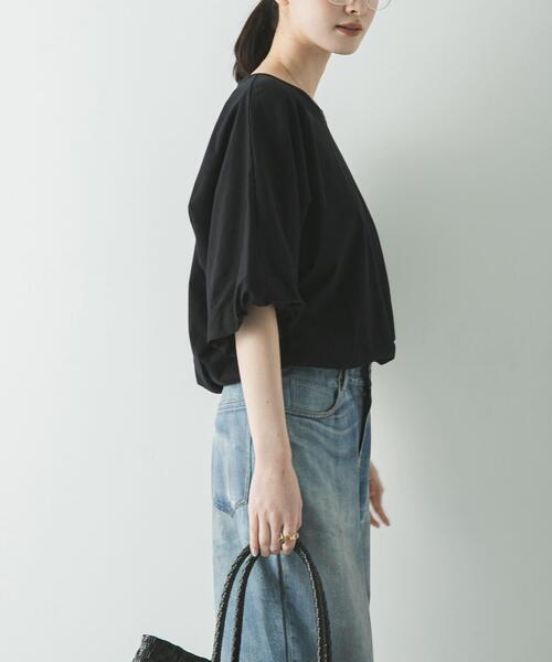 URBAN RESEARCH(アーバンリサーチ)の「バルーンカットソー(Tシャツ/カットソー・レディース・ブラック/オフホワイト・FREE)」の12枚目の写真