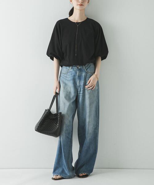 URBAN RESEARCH(アーバンリサーチ)の「バルーンカットソー(Tシャツ/カットソー・レディース・ブラック/オフホワイト・FREE)」の15枚目の写真