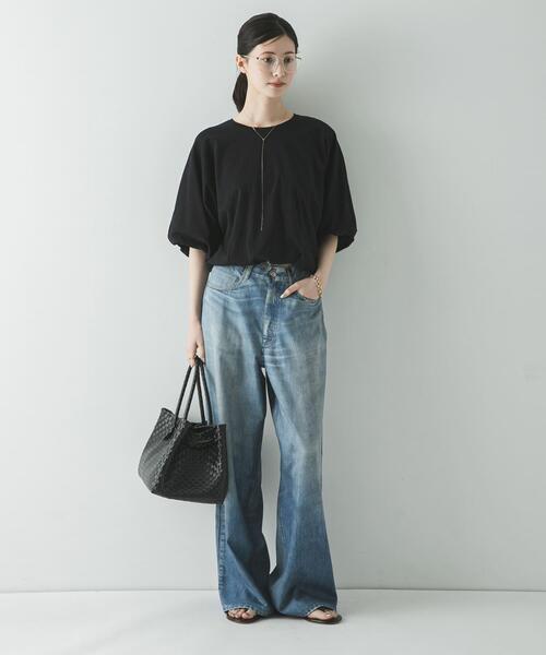 URBAN RESEARCH(アーバンリサーチ)の「バルーンカットソー(Tシャツ/カットソー・レディース・ブラック/オフホワイト・FREE)」の16枚目の写真