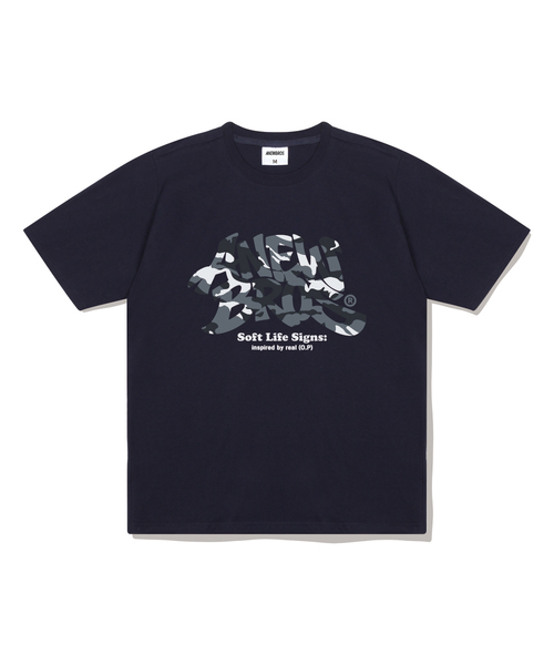 ANEWBROS（アニュブロス）の「カモストリート オーバーサイズ 半袖Tシャツ 4カラー [ANSE_2006]（Tシャツ/カットソー・レディース・ライトグレー/ブラック/ホワイト/ネイビー・SMALL/MEDIUM/LARGE/X-LARGE）」の4枚目の写真
