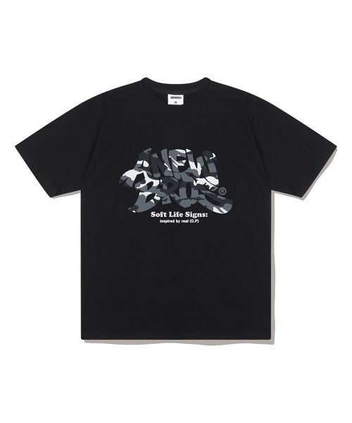 ANEWBROS（アニュブロス）の「カモストリート オーバーサイズ 半袖Tシャツ 4カラー [ANSE_2006]（Tシャツ/カットソー・レディース・ライトグレー/ブラック/ホワイト/ネイビー・SMALL/MEDIUM/LARGE/X-LARGE）」の2枚目の写真