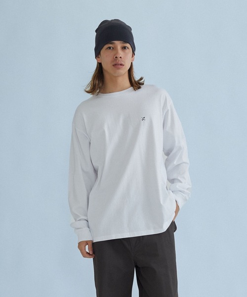 SILAS（サイラス）の「STRIPED SLEEVE L/S TEE（Tシャツ/カットソー・メンズ・ホワイト/ブラック/マスタード・XL/L/M）」の2枚目の写真