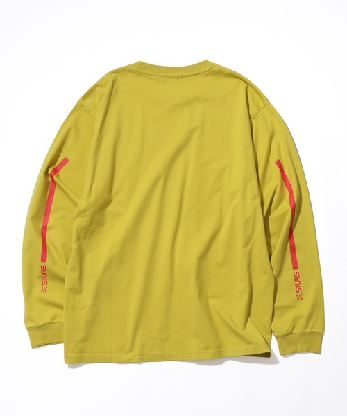 SILAS（サイラス）の「STRIPED SLEEVE L/S TEE（Tシャツ/カットソー・メンズ・ホワイト/ブラック/マスタード・XL/L/M）」の12枚目の写真
