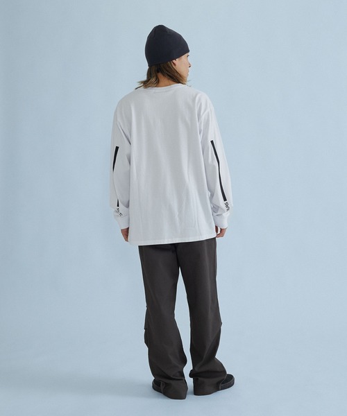SILAS（サイラス）の「STRIPED SLEEVE L/S TEE（Tシャツ/カットソー・メンズ・ホワイト/ブラック/マスタード・XL/L/M）」の17枚目の写真