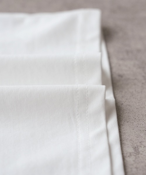 reca（レカ）の「【接触冷感】刺繍&プリント配色ロゴラグランTシャツ（Tシャツ/カットソー・レディース・グレイッシュベージュ/グリーン系その他/オフホワイト・FREE）」の22枚目の写真