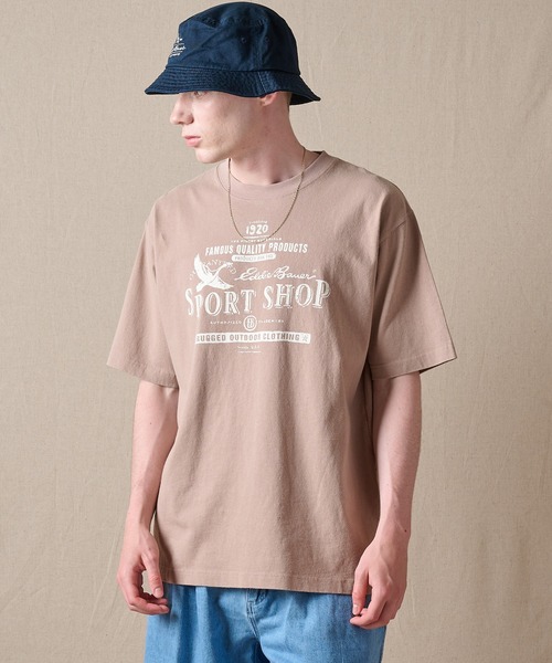 Eddie Bauer(エディーバウアー)の「バードプリント 半袖Tシャツ(Tシャツ/カットソー・メンズ・ベージュ/ダークネイビー/グリーン/ホワイト・XXL/M/XL/L/S)」の3枚目の写真