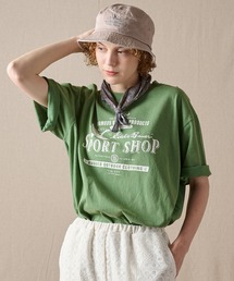 バードプリント 半袖Tシャツ