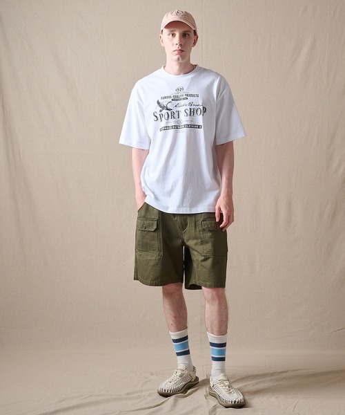 Eddie Bauer(エディーバウアー)の「バードプリント 半袖Tシャツ(Tシャツ/カットソー・メンズ・ベージュ/ダークネイビー/グリーン/ホワイト・XXL/M/XL/L/S)」の7枚目の写真
