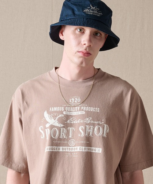 Eddie Bauer(エディーバウアー)の「バードプリント 半袖Tシャツ(Tシャツ/カットソー・メンズ・ベージュ/ダークネイビー/グリーン/ホワイト・XXL/M/XL/L/S)」の11枚目の写真