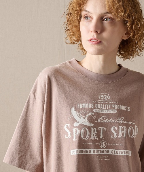 Eddie Bauer(エディーバウアー)の「バードプリント 半袖Tシャツ(Tシャツ/カットソー・メンズ・ベージュ/ダークネイビー/グリーン/ホワイト・XXL/M/XL/L/S)」の14枚目の写真