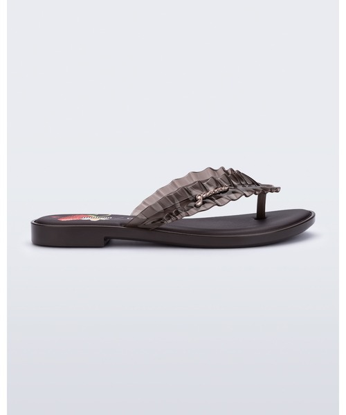melissa（メリッサ）の「MELISSA FLIP FLOP SLIM + GANNI AD（サンダル・レディース・ブラック/ブラウン/レッド/イエロー/ブルー・38/39/37/35-36）」の2枚目の写真