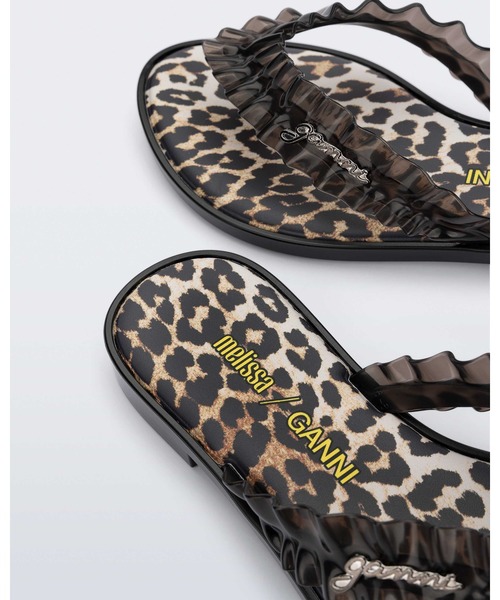 melissa（メリッサ）の「MELISSA FLIP FLOP SLIM + GANNI AD（サンダル・レディース・ブラック/ブラウン/レッド/イエロー/ブルー・38/39/37/35-36）」の9枚目の写真