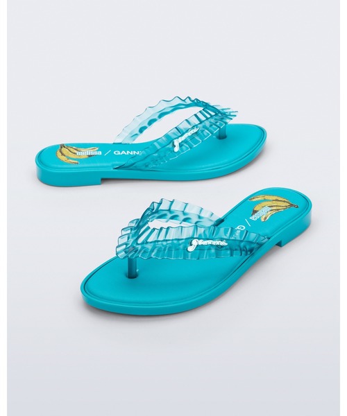 melissa（メリッサ）の「MELISSA FLIP FLOP SLIM + GANNI AD（サンダル・レディース・ブラック/ブラウン/レッド/イエロー/ブルー・38/39/37/35-36）」の10枚目の写真
