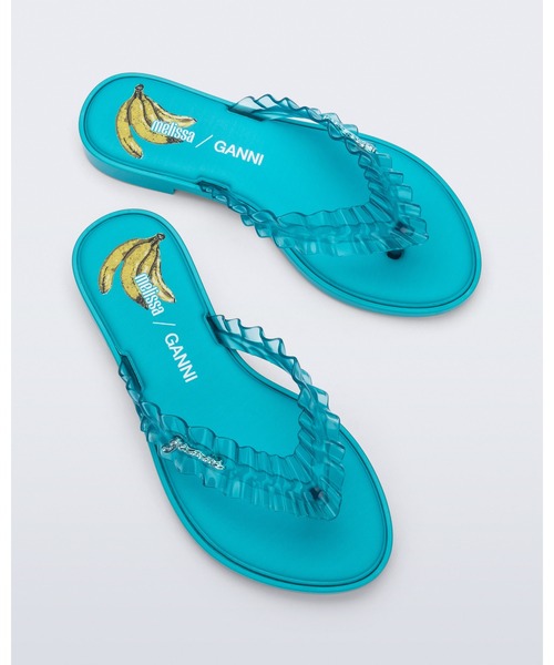 melissa（メリッサ）の「MELISSA FLIP FLOP SLIM + GANNI AD（サンダル・レディース・ブラック/ブラウン/レッド/イエロー/ブルー・38/39/37/35-36）」の11枚目の写真