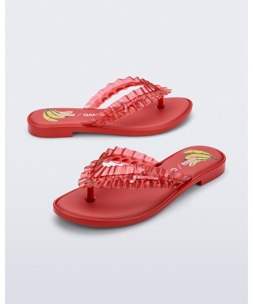 melissa（メリッサ）の「MELISSA FLIP FLOP SLIM + GANNI AD（サンダル・レディース・ブラック/ブラウン/レッド/イエロー/ブルー・38/39/37/35-36）」の14枚目の写真