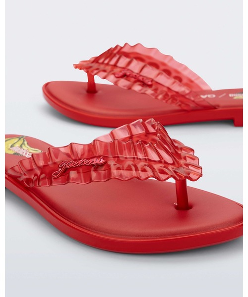 melissa（メリッサ）の「MELISSA FLIP FLOP SLIM + GANNI AD（サンダル・レディース・ブラック/ブラウン/レッド/イエロー/ブルー・38/39/37/35-36）」の16枚目の写真