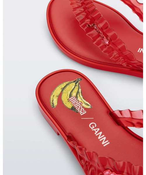 melissa（メリッサ）の「MELISSA FLIP FLOP SLIM + GANNI AD（サンダル・レディース・ブラック/ブラウン/レッド/イエロー/ブルー・38/39/37/35-36）」の17枚目の写真