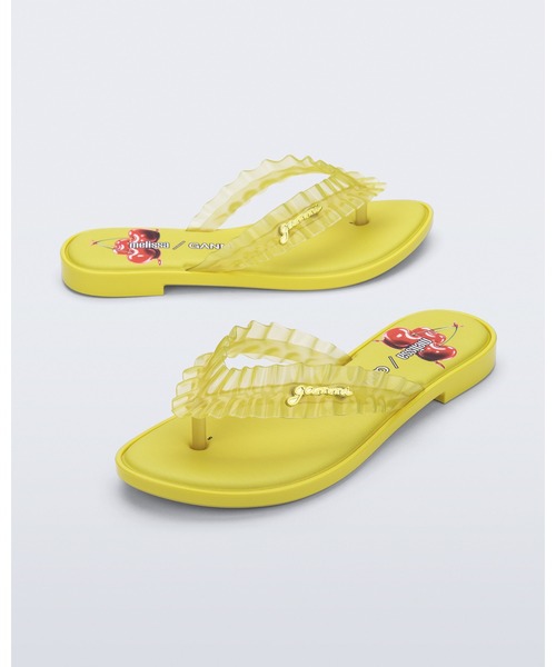melissa（メリッサ）の「MELISSA FLIP FLOP SLIM + GANNI AD（サンダル・レディース・ブラック/ブラウン/レッド/イエロー/ブルー・38/39/37/35-36）」の18枚目の写真
