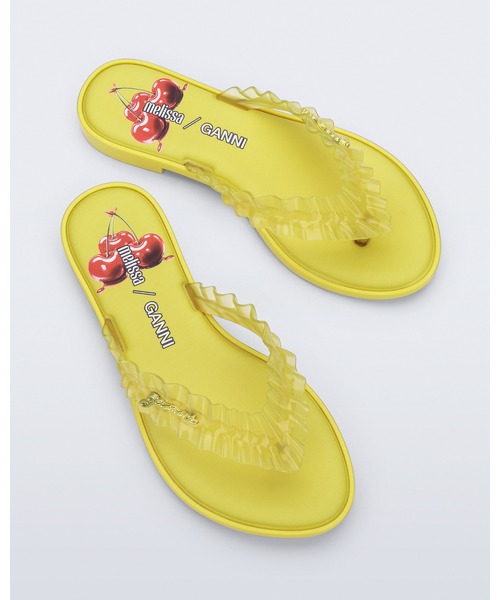 melissa（メリッサ）の「MELISSA FLIP FLOP SLIM + GANNI AD（サンダル・レディース・ブラック/ブラウン/レッド/イエロー/ブルー・38/39/37/35-36）」の19枚目の写真